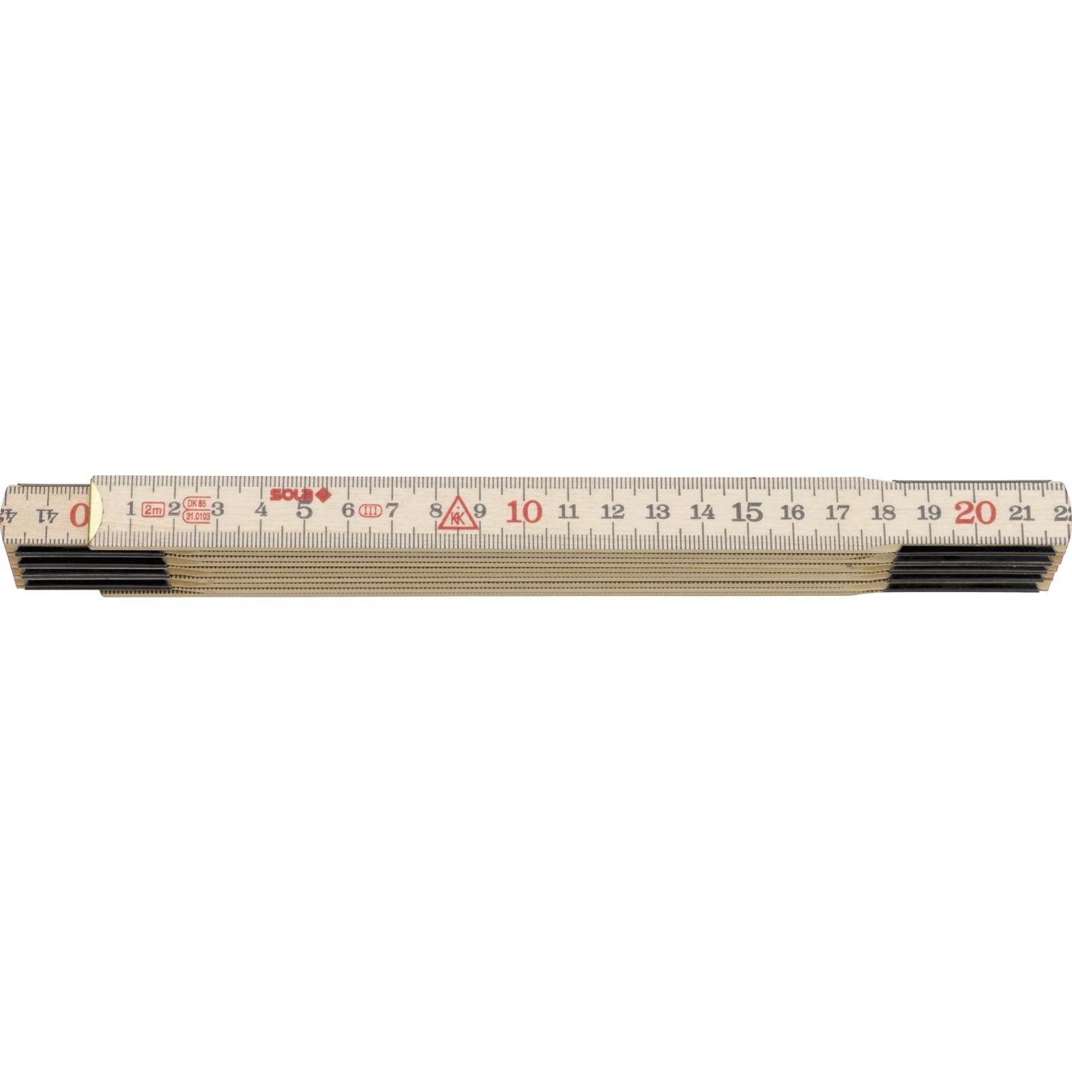 Sola H 2 m Wooden Ruler / 10 Folds