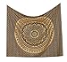 RawyalCrafts Original Gold and Black Ombre Tapestry Mandala Hippie Tapestry, Hippie Wall Hanging Tapestries, Bohemian Tapestries, Queen Mandala Home Decor