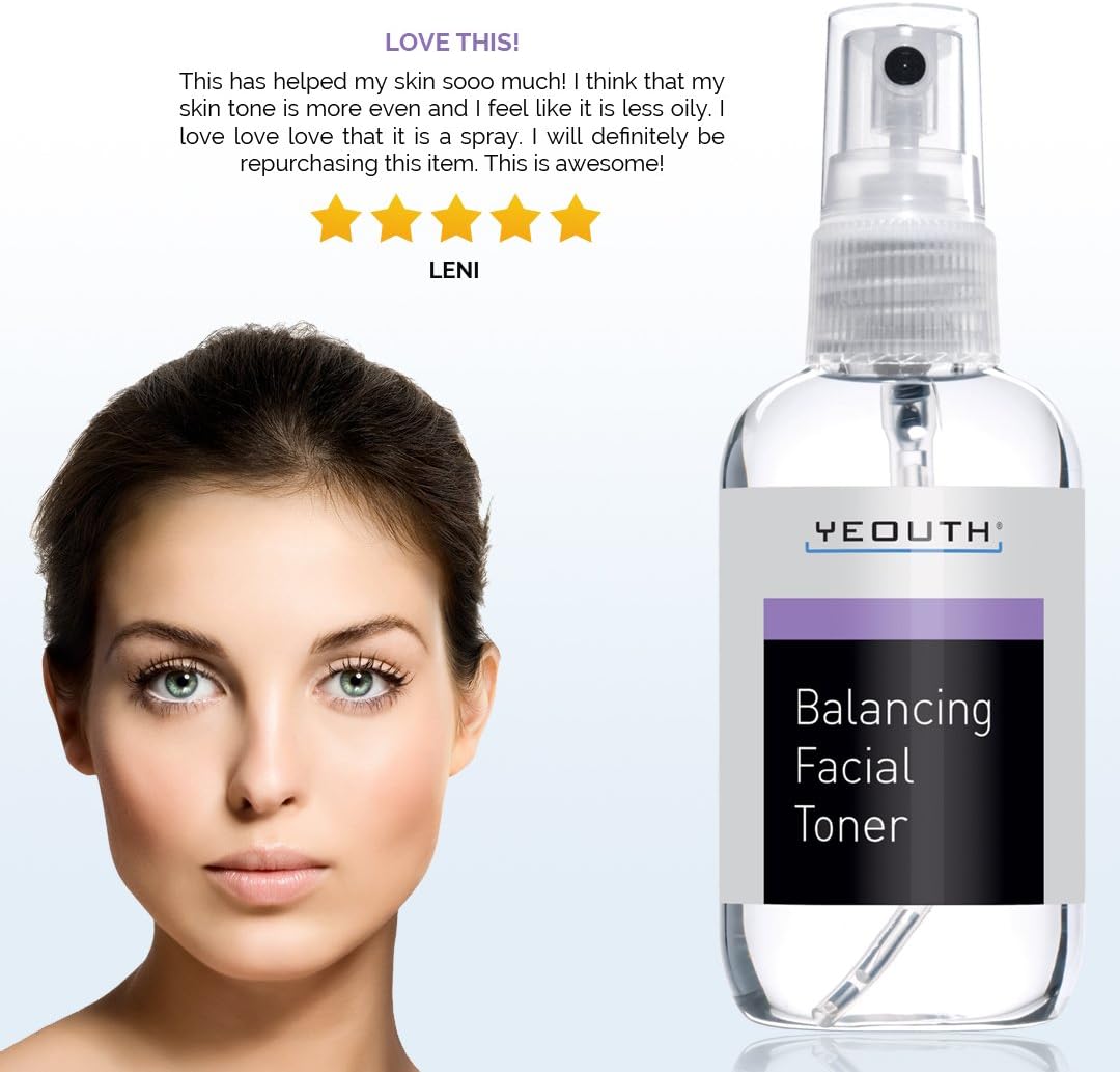 YEOUTH Hydrating Toner for Face Spray with Chamomile and Allantoin Alcohol Free Refreshing Face Toner for Women and Men 100ml - Image 5