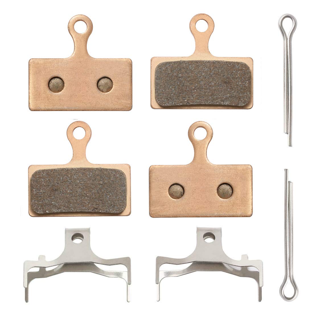 2 Pairs Bicycle Disc Brake Pads for Shimano Deore XT XTR SLX DBP-G02A.(Multi-Metallic,Resin,Semi-Metallic,Sintered Metal)