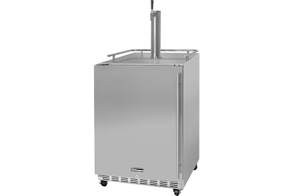 Kegco Kegerator 24" Wide Single Tap Stainless Steel Commercial Beer Dispenser HK38SSC-L-1