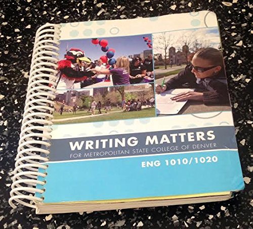 Writing Matters for Metropolitan State College of Denver