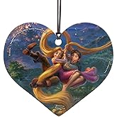 Trend Setters Disney - Tangled - Tangled Up in Love - Heart Shaped Hanging Acrylic Print Accessory – Perfect for Gifting or Collecting ACPHEART365