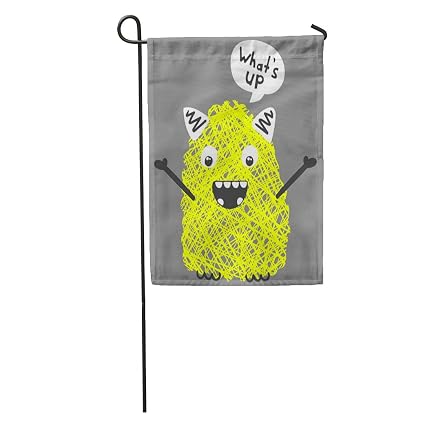 Amazoncom Semtomn Garden Flag Cartoon Cute Monster