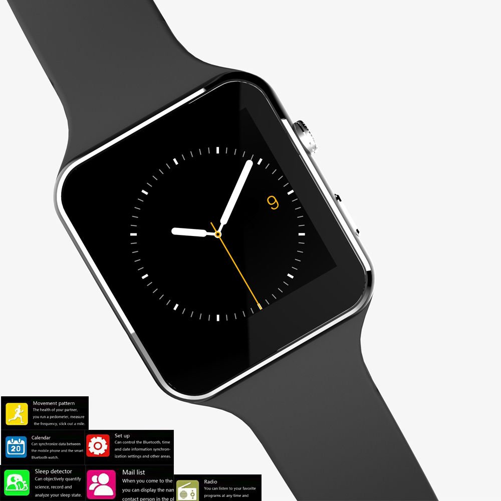 Reloj teléfono móvil, facleta X6 Plus reloj inteligente SmartWatch ...