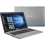 2016 ASUS VivoBook 15.6" HD LED BacklightLaptop, Intel Pentium Quad-Core Processor 4GB RAM 500GB HDD DVD +/- RW WiFi-AC HDMI Webcam VGA Windows 10 Silver
