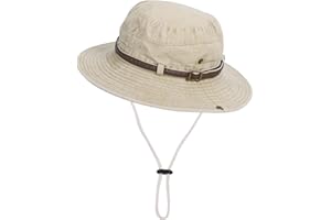 EKMTBJXY Fishing Hat UV Protection Sun Hat Wide Brim Bucket Hat Foldable Safari Boonie Hat for Men and Women
