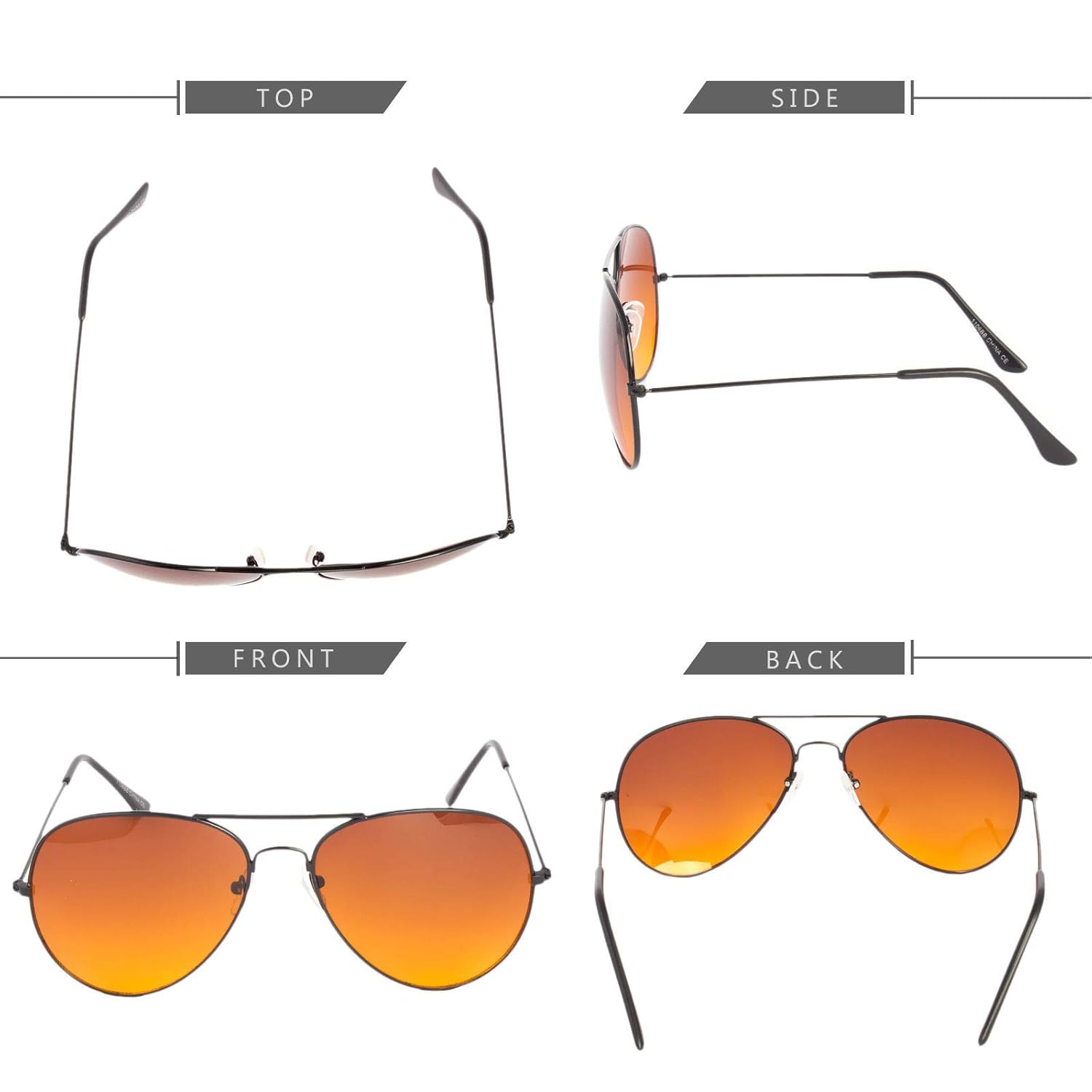 amber vision night driving glasses