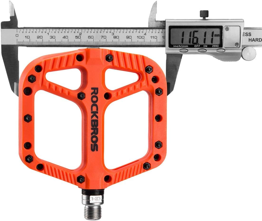 ROCKBROS Mountain Bike Pedals, Non-slip MTB Nylon Fiber Pedals, 3 Sealed Bearings Bicycle Cycling Pedals - Image 3