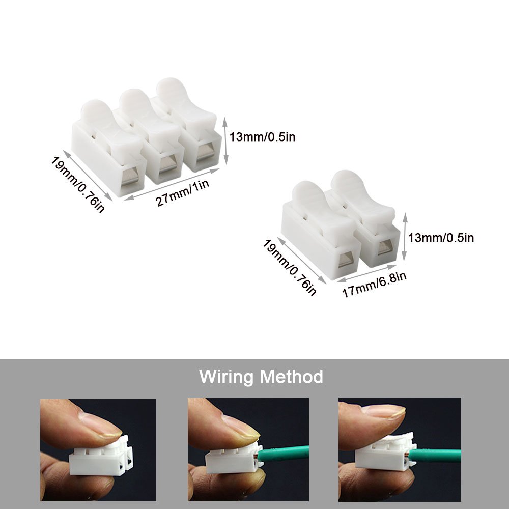 50 Pezzi Connettori A Morsettiera 2 Pin - Passo 2.54 Mm | Verde | Per PCB E Cablaggi - Foto 2