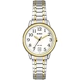 BUREI Women's Wrist Watches Fashion Two Tone Sliver Gold Stainless Steel Waterproof Analog Quartz Watch for Small Wrists, Easy Read Dial, Gift for Women