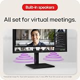 LG 27BA450 27 Inch FHD IPS 100Hz Office Monitor Built-In Power & Speakers view 2