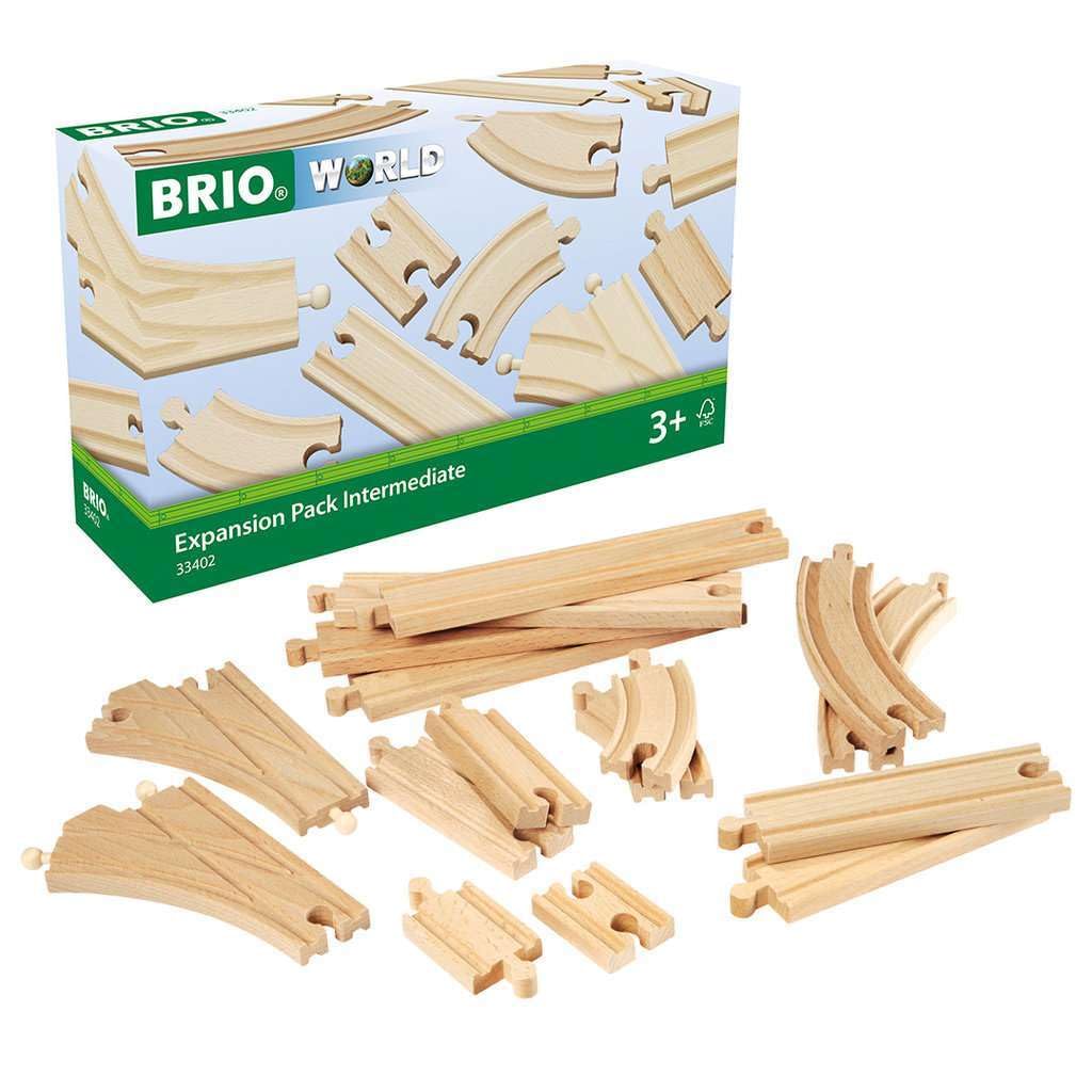 BRIO 63340200 Medium Rail Assortment, White