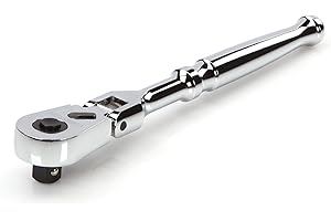 TEKTON 3/8 Inch Drive x 8 Inch Flex Head Quick-Release Ratchet | SRH31108