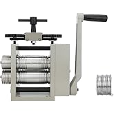 Jewelry Rolling Mill, 4-in-1 Hand Crank, Rolls Gold, Silver, Brass, Copper into Sheets and Wires, Press Thickness 0.03-6.5mm