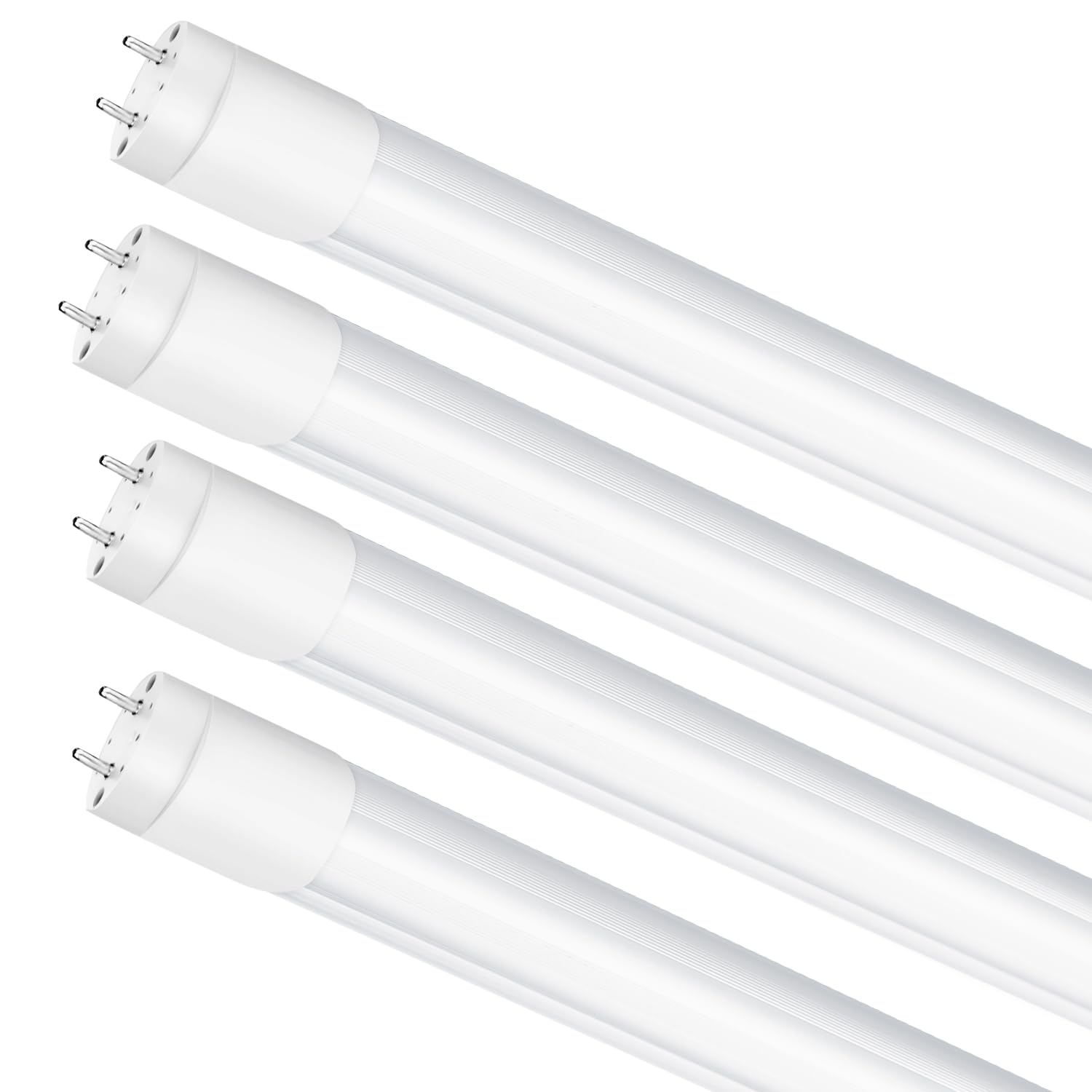 Photo 1 of **** ONLY 2*****        LightingWill LED T8 3FT Light Tube, Natural White 4000K, Dual-End Powered Ballast Bypass, 1600Lumens 15W (32W Fluorescent Equivalent), Frosted Cover, AC85-265V Lighting Tube Fixtures, 4 Pack