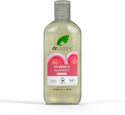 Dr Organic Guava Shampoo Vitamin C Coloured Hair 265ml Vegan SLS Free