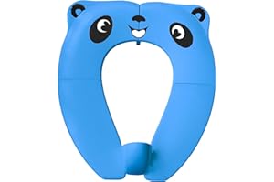 Wyxexx Upgrade Portable Potty Seat with Splash Guard for Toddler, Foldable Travel Potty Seat with Carry Bag, Non-Slip Pads To
