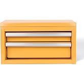 Mini Steel Tool Box with Drawers - Small Tool Chest for Small Item Storage Organizer - Portable Metal Toolbox Organizer with Tool Drawer (mini orange)