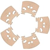 5 Pack Fine Grade Maple 4/4 Full Size Violin Bridge Violin Parts