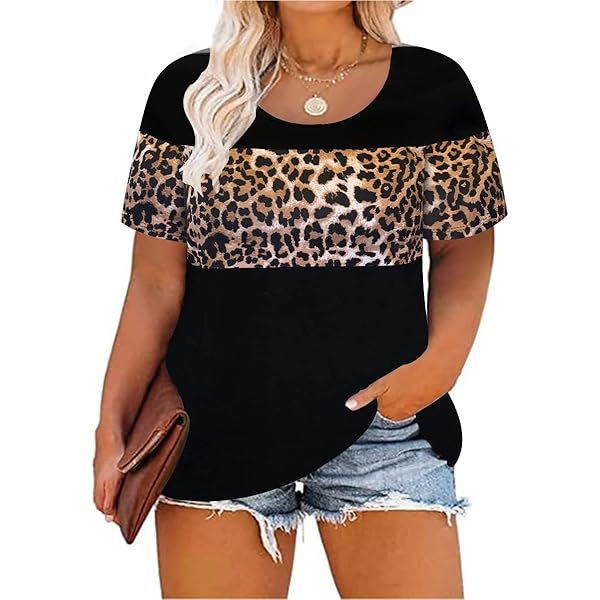 Plus Chemise élégante à Manches Courtes Avec Imprimé Floral Sur Tout Le Vêtement Et Ceinture Pour