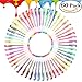 oobest 60 Multi Color Glitter Gel Pens Set Drawing Pens for Adult Coloring Books, Scrapbooking, Doodling, Drawing, Writing, Sketching and Craft