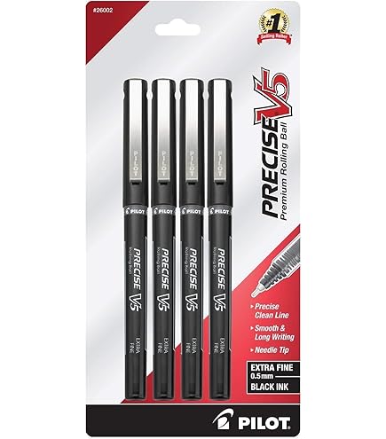 Amazon.com: Pilot BX V5 Black Hi-Tecpoint Extra Fine Rollerball
