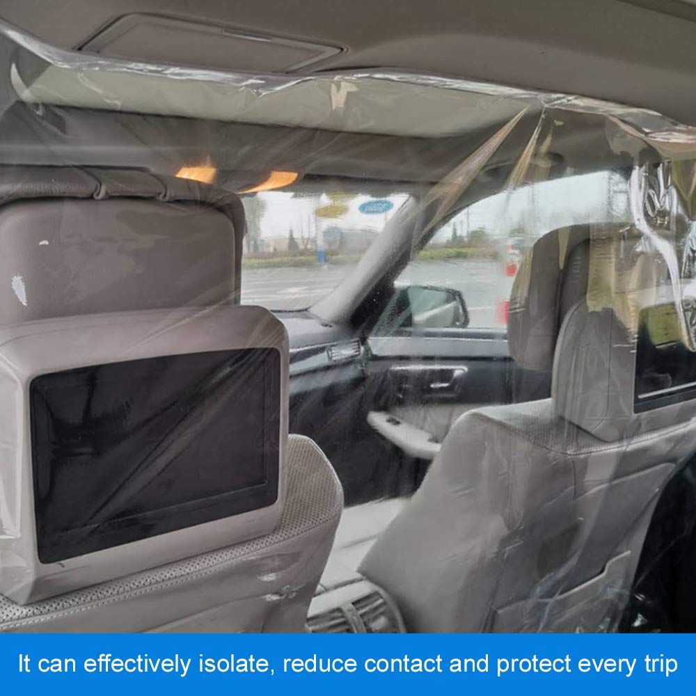 Amazon 間仕切りカーテン ビニールカーテン 透明シート 自己接着仕切り 運転手 乗客 車 タクシー用 防災面 産業 研究開発用品 通販