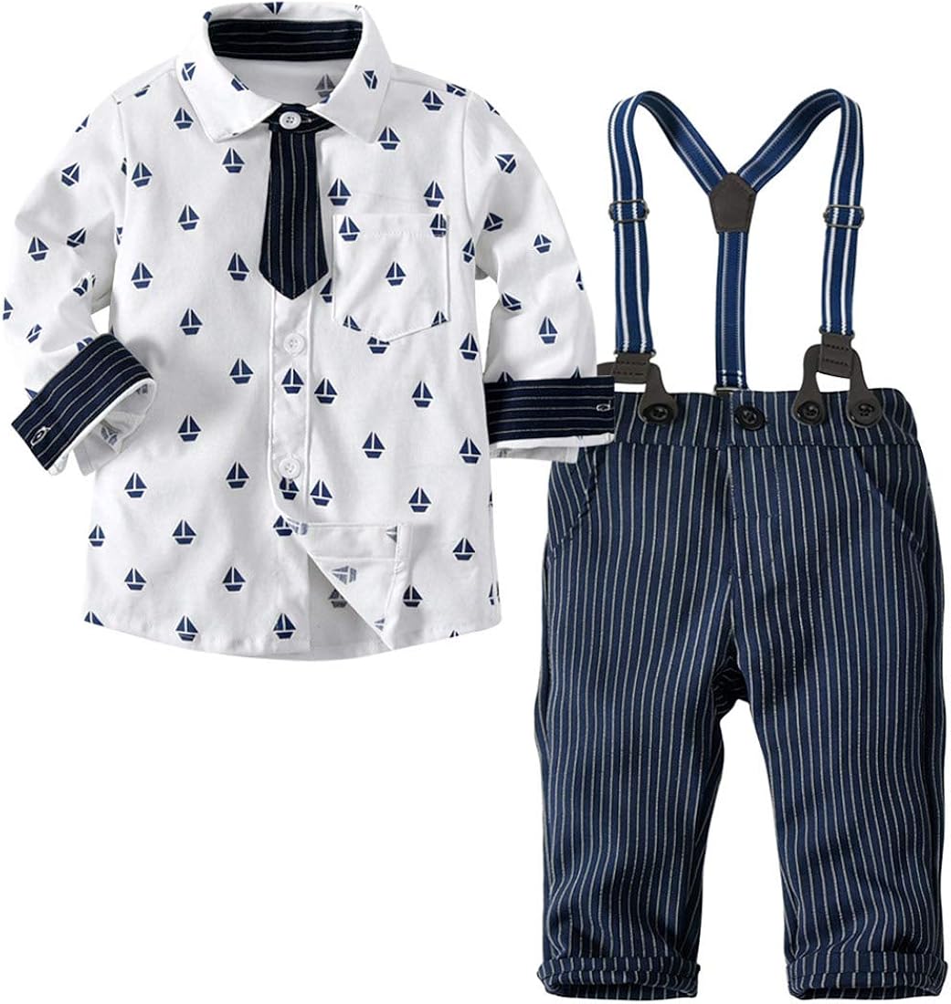 Bebe Ensembles De Costume Mariage Bapteme Ceremonie Fete Garcon Tenue De Soiree Chemise Pantalon Long Bretelles Noeud Papillon 2 6 Ans Happy Cherry Garcon Vetements Mystik Com Au