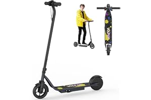 VOLPAM Electric Scooter for Kids Aged 3-8-14, 250W Motor, Max Speed 9 MPH, Max Range 10 Miles, 3.5''/6.5'' Tires, Gift for Boys and Girls