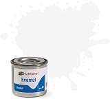 Humbrol Enamel Paint 14ml No 130 White Satin Tinlet No 1