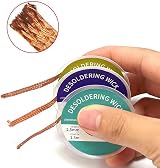 Kjzeex Solder Wick No-Clean Flux Desoldering Braid 0.10'' x 5' Copper view 3