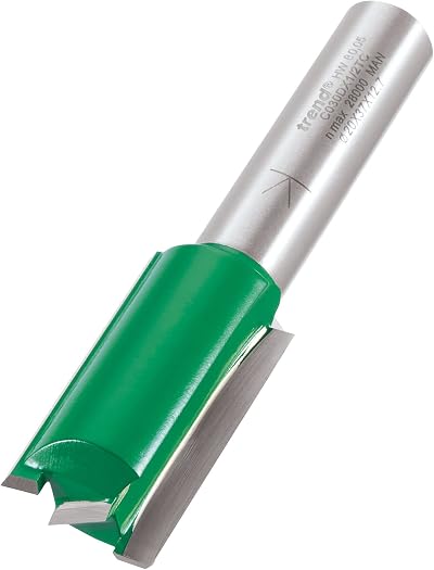 Trend CraftPro Straight Two Flute Router Cutter Bit 1/2 In Shank 20x37mm
