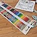 Damero Canvas Pencil Wrap Case, Pencils Roll Hold for 48 Colored Pencils (NO Pencils included), UK Style, 48 Holes