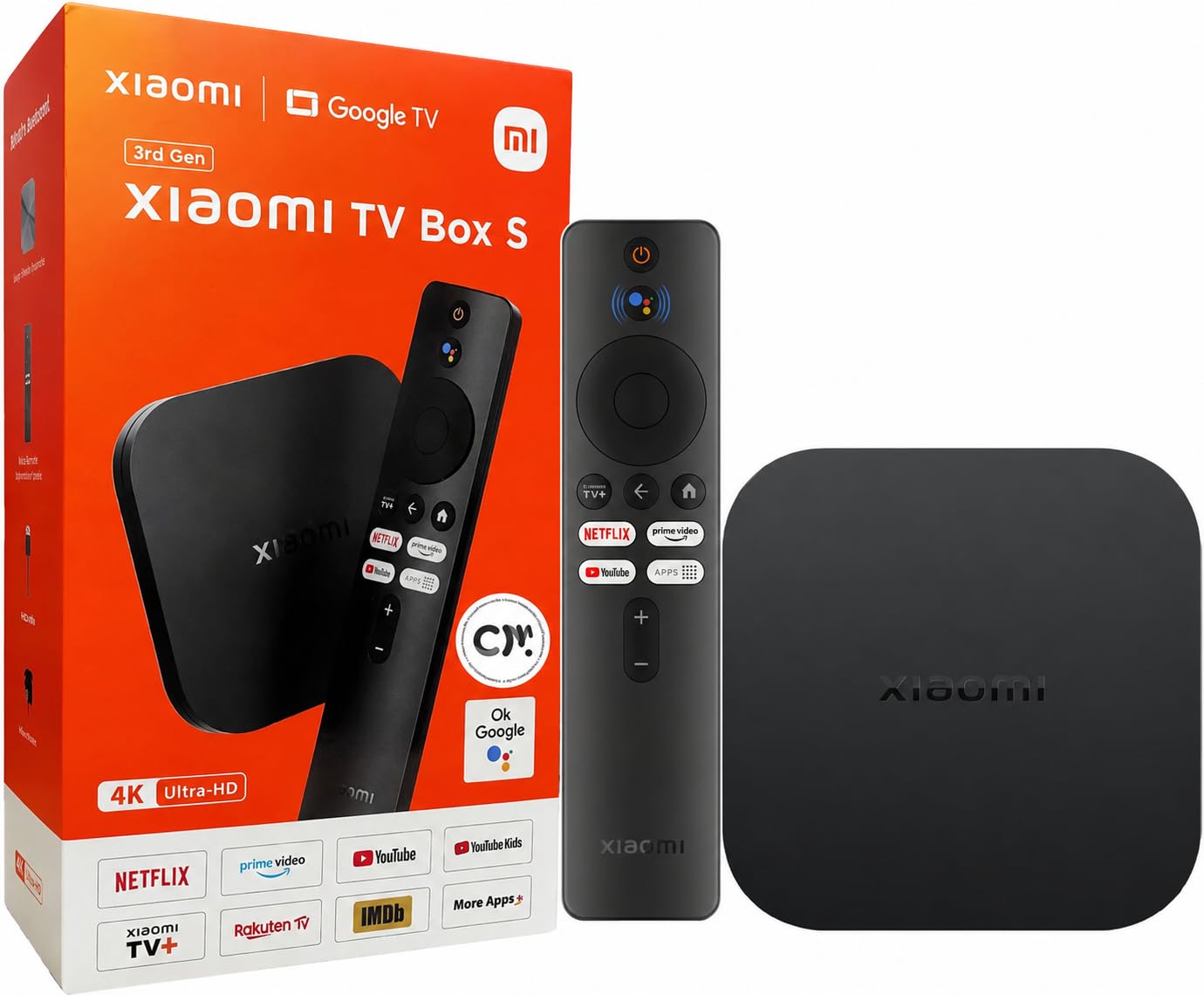 Xiaomi TV Box S 3ra Generación - 4K UHD, Google TV, Memoria 32GB, Dolby Vision & Atmos, WiFi 6, HDMI 2.1, Streaming Rápido, Compacto y Potente