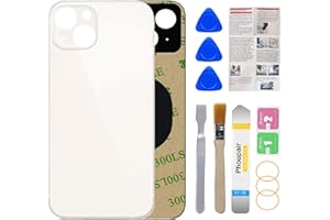 Phoupair OEM Rear Back Glass Replacement for iPhone 13 6.1 Inches with Professional Repair Tool Kit (Starlight)