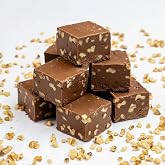 Valley Fudge Chocolate Walnut Fudge Half Pound | Fresh Artisan Fudge | Made with Real Wisconsin Butter | Handmade Small Batch | 8 oz Pack