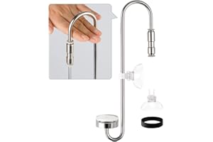 Clscea Aquarium Stainless Steel CO2 Diffuser Widen Hook, DCW300-40