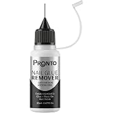 Pronto 20 mL Nail Glue Remover for Press On Nails, Non-Acetone Nail Adhesive, Gel &amp; Polish Residue, Precision Applicator