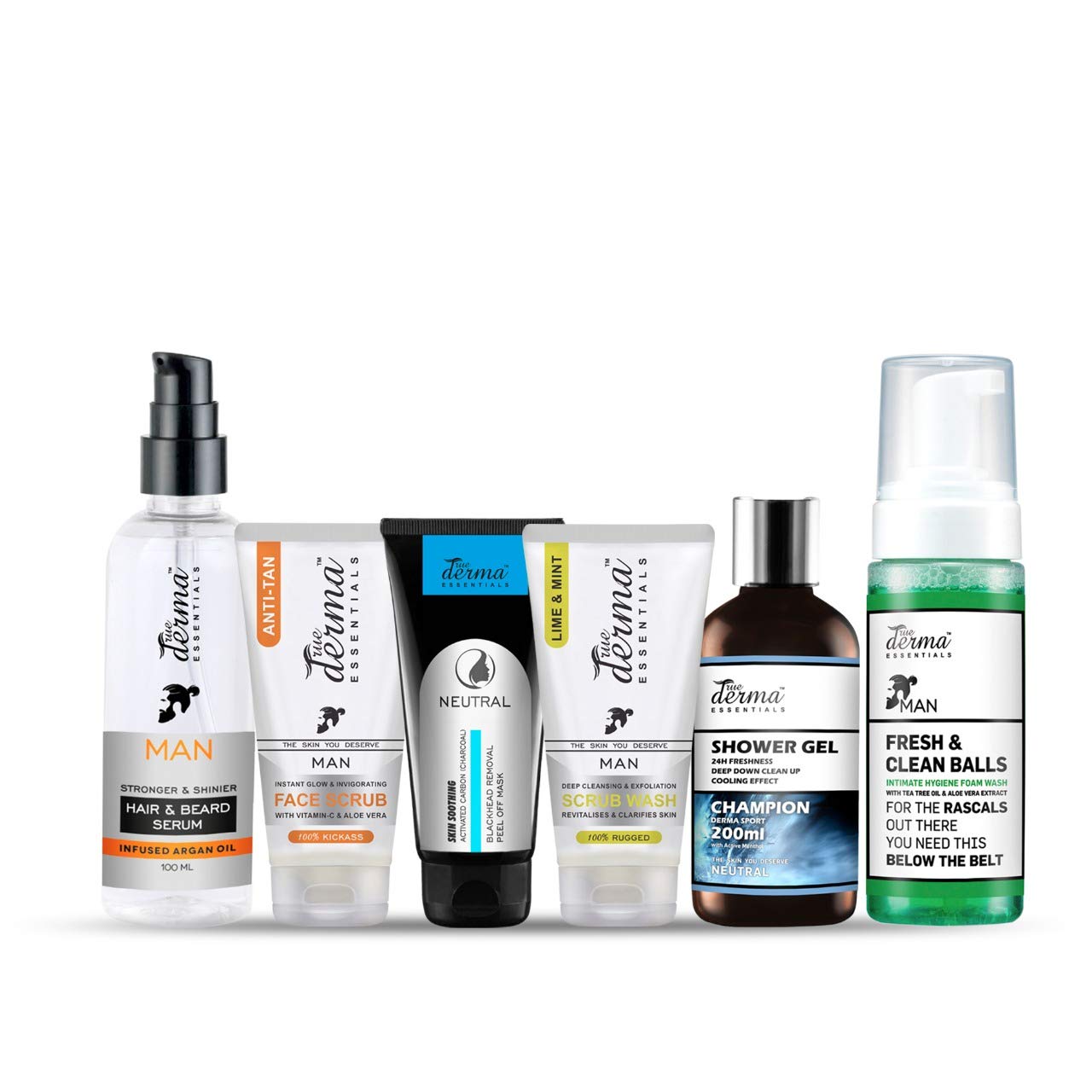 Buy True Derma Essentials Men A Series Care Pack Hair Serum