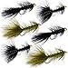 The Fly Crate Woolly Bugger Flies for Trout Fly Fishing Assortment - Size #8 Streamer Fly Fishing Flies (6 Pack - Size #8)