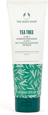 The Body Shop Tea Tree 3-in-1 Wash Scrub Mask 125ml Blemished Skin