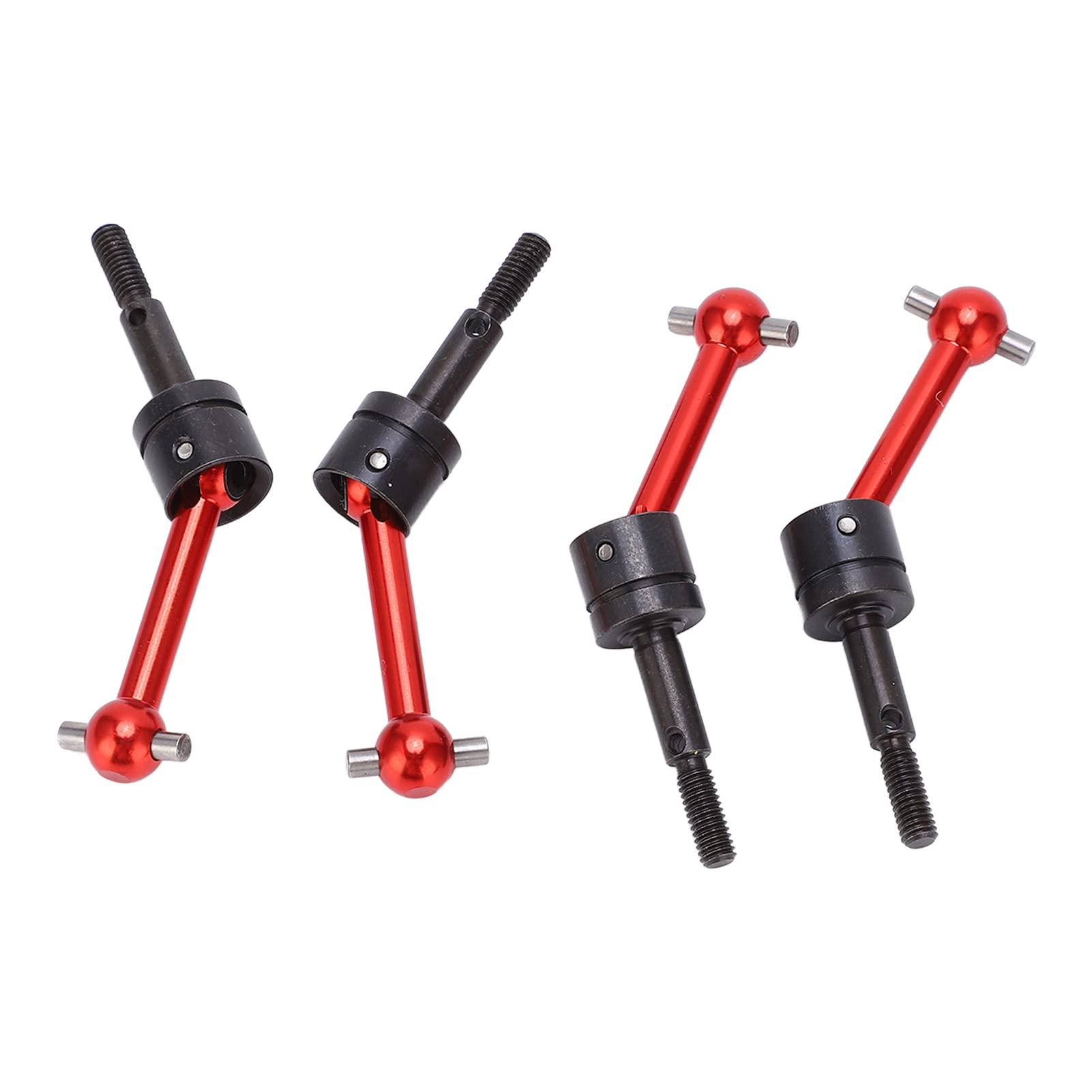 4pcs RC Car CVD Drive Shaft, 70mm Aluminum Alloy Drive Shaft CVD for TT02 1/10 RC Car (red)