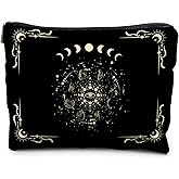 RYYCDOI Boho Celestial Moon Phase Makeup Bag - Witchy, Halloweencosmetic Bag