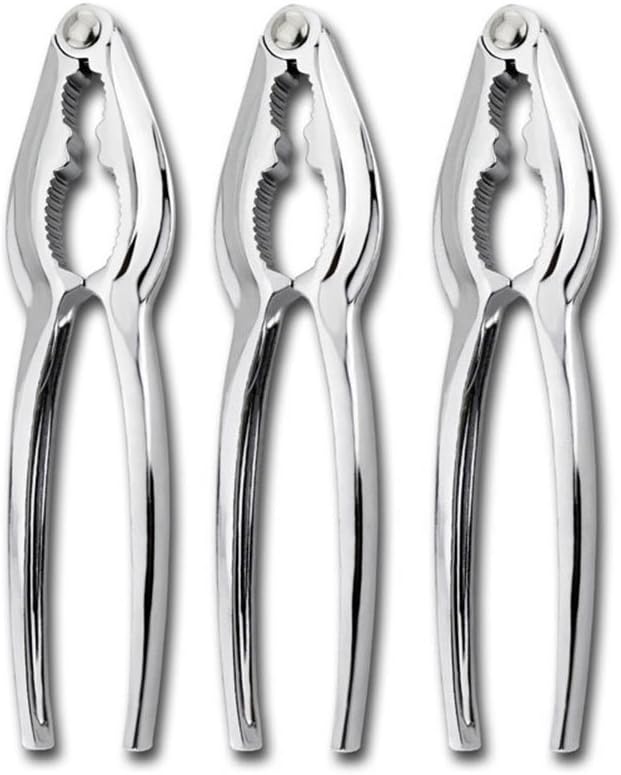 Artcome 3 Piece Seafood Tools Set Lobster Crackers Crab Crackers Zinc Alloy