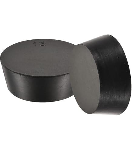 Hillman Group Extra Large Rubber Stopper #10-1/2, 2-Pack - Black Rubber Plug