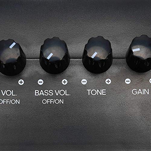 Asmuse 3W Mini Bass Amp Guitar Amplifier headphone practice with Distortion Effect by USB