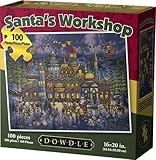 Jigsaw Puzzle - Santa's Workshop 100 Pc By Dowdle Folk Art