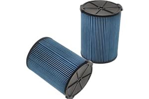 YH MAIALAN 2 Pack VF5000 Replacement Filter for Ridgid Shop Vac Filte, for 5-20 Gallons and Larger Vacuum ridgid shop vac filter,Wet Dry Vacuum filter for Ridgid shop vac filters