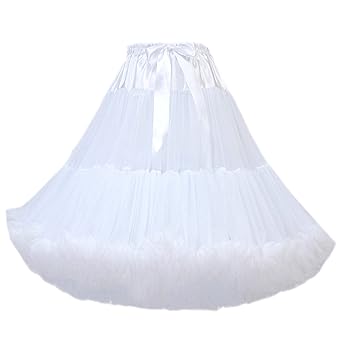 FOLOBE Frauen Tutu Kostüm Ballett Tanz Multi-Layer Puffy Rock Erwachsene luxuriöse weiche Petticoat